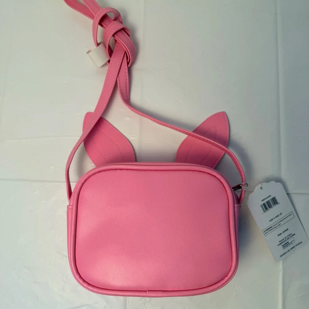Rainbow Sugar Girls Pink Glitter Bunny Crossbody Bag HBDQ2228 New With Tags